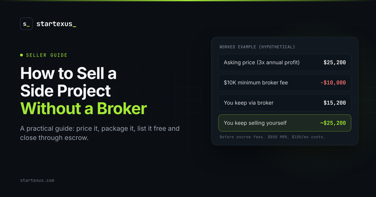 How to Sell a Side Project Without a Broker: A Practical Guide