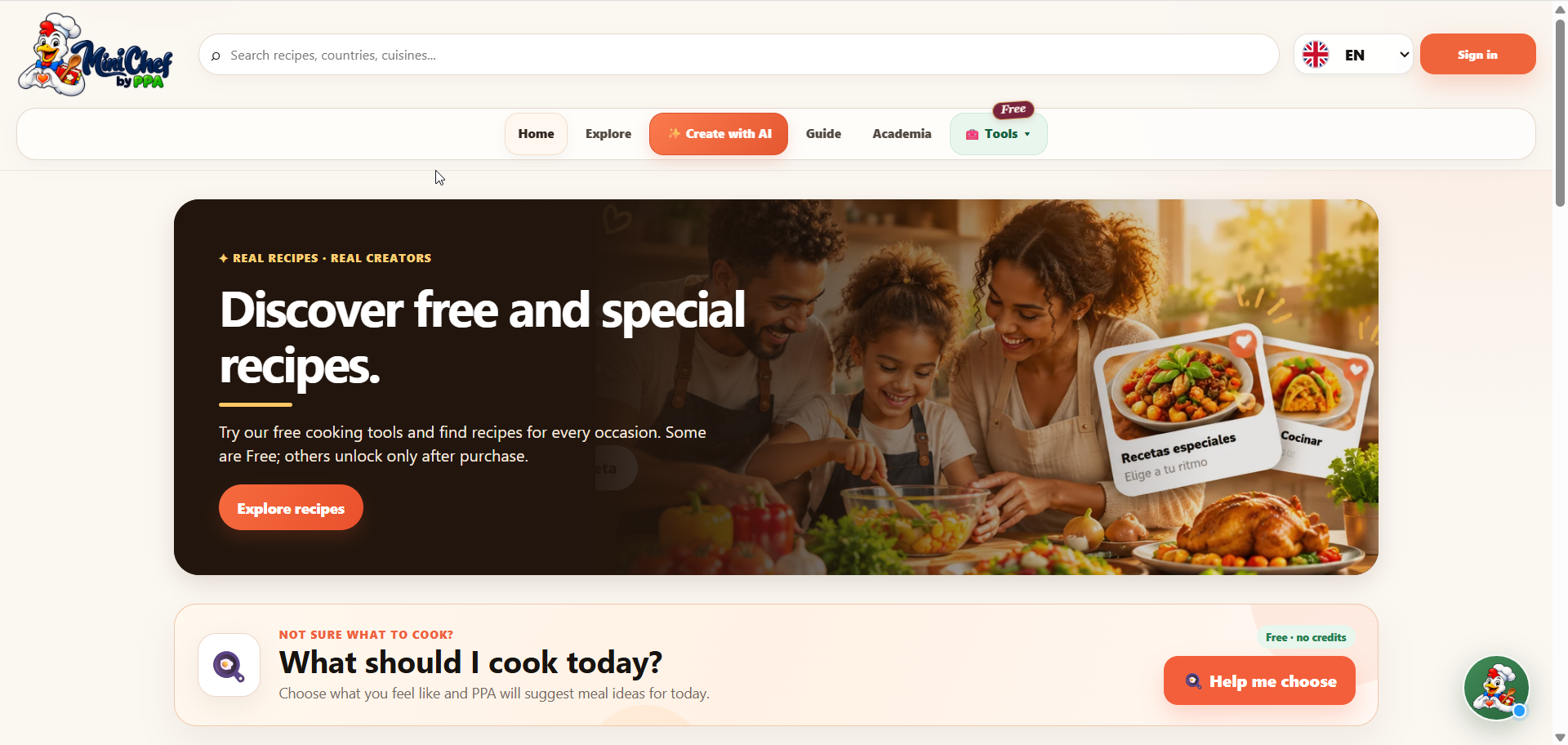 AI Cooking Platform + 51 Digital Products